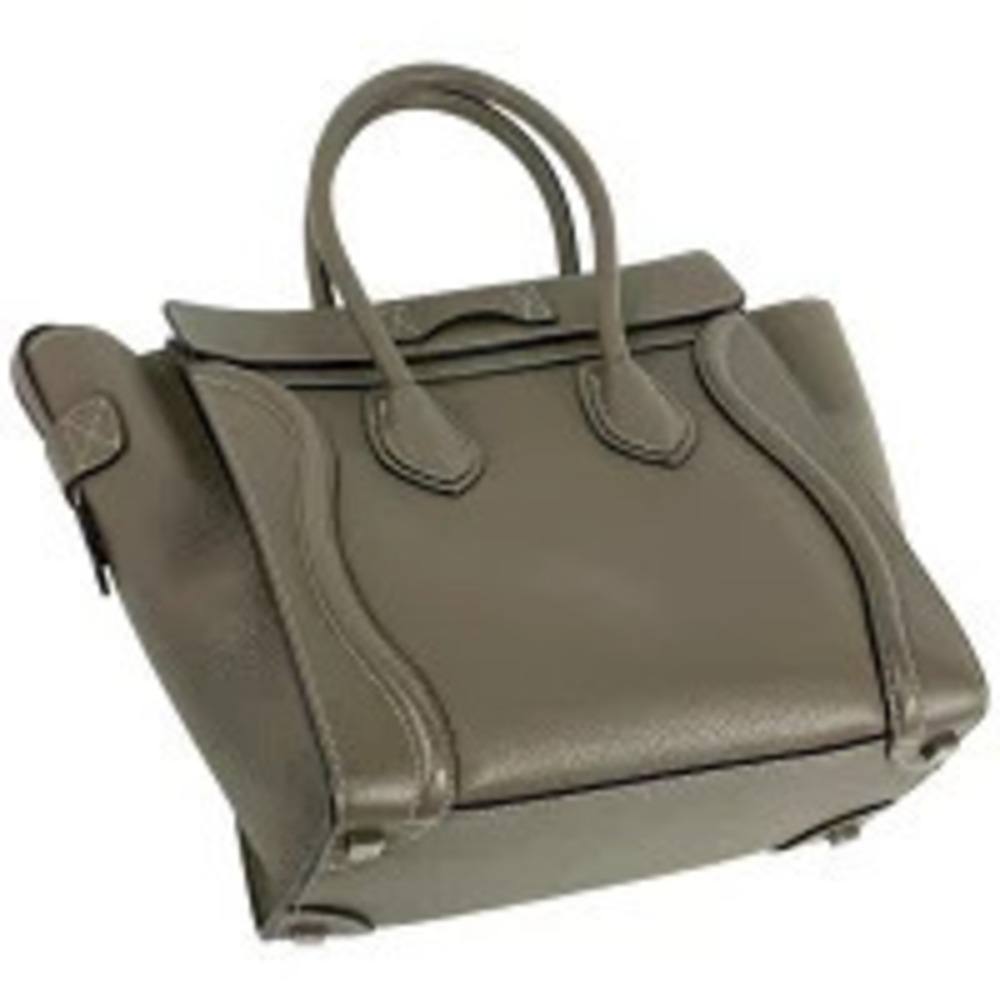 Celine Tote Beige Bag Luggage Leather Shopper Handbag Tan